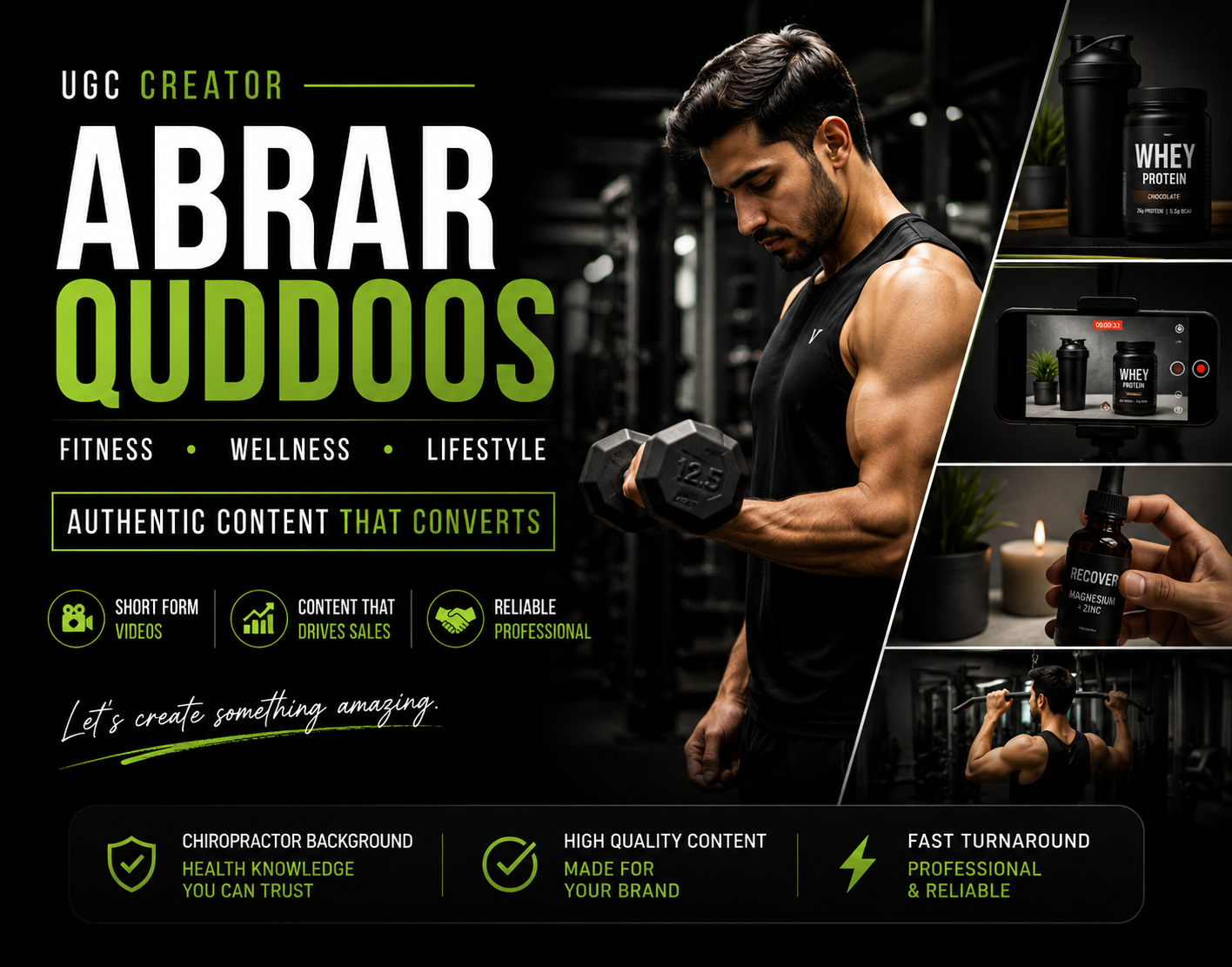 Fitness Content & Product Promotion